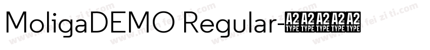 MoligaDEMO Regular字体转换